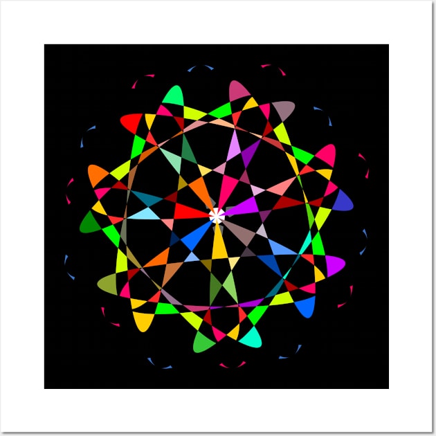 Multicolor Mandala Wall Art by Mitalie